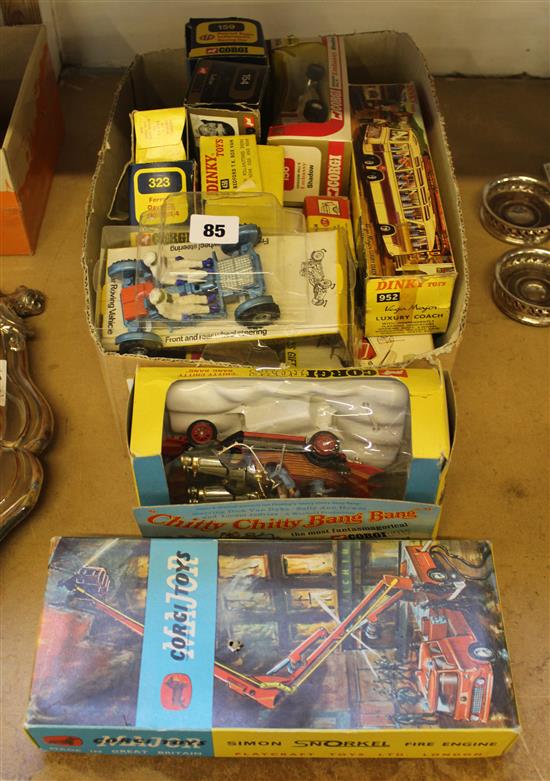 Corgi 266 Chitty Chitty Bang Bang, other Corgi and Dinky cars etc